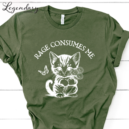 Rage Consumes Me Kitten T-Shirt