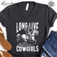 Long Live Cowgirls V-Neck Shirt