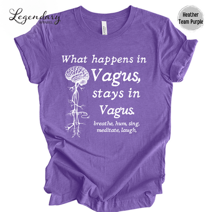 Vagus Nerve Shirt What Happens In Vagus Stays In Vagus breath hum sing meditate laugh