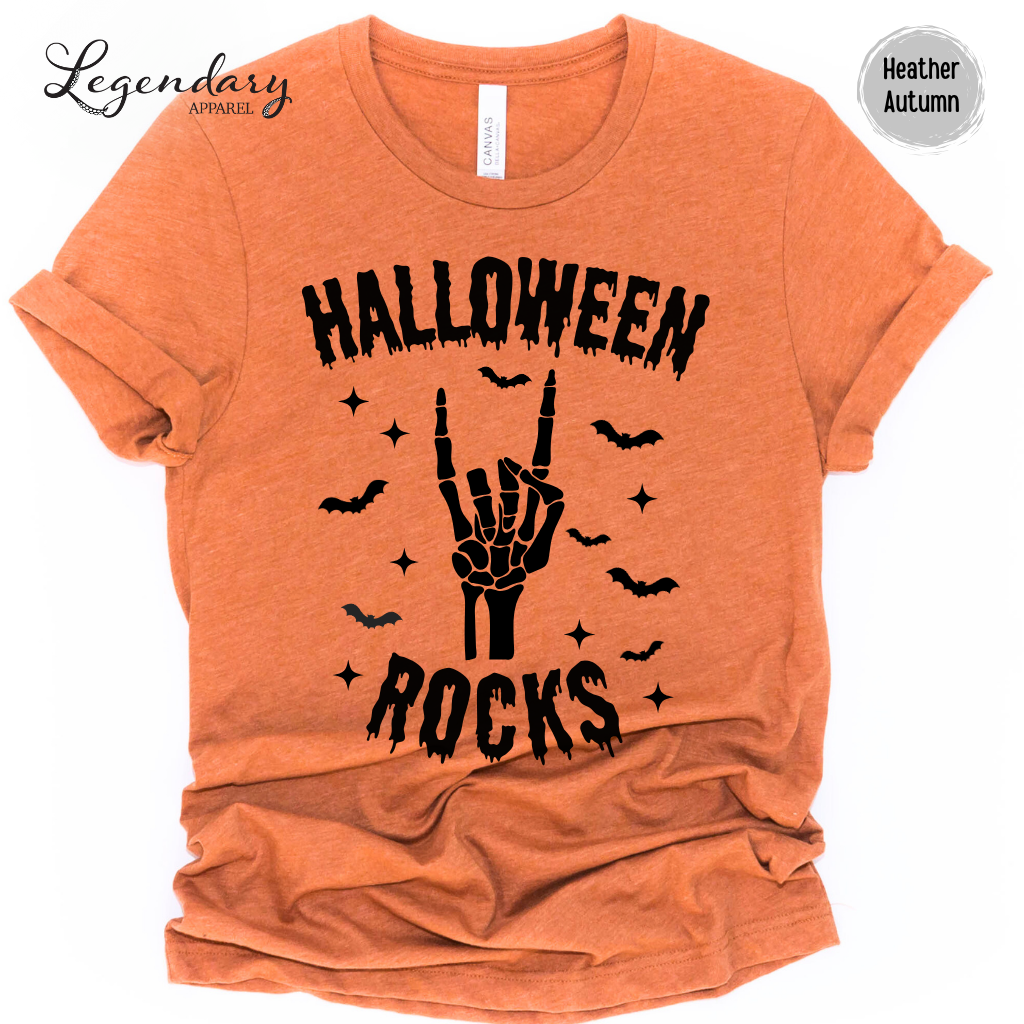 Halloween Rocks Adult Tee Shirt