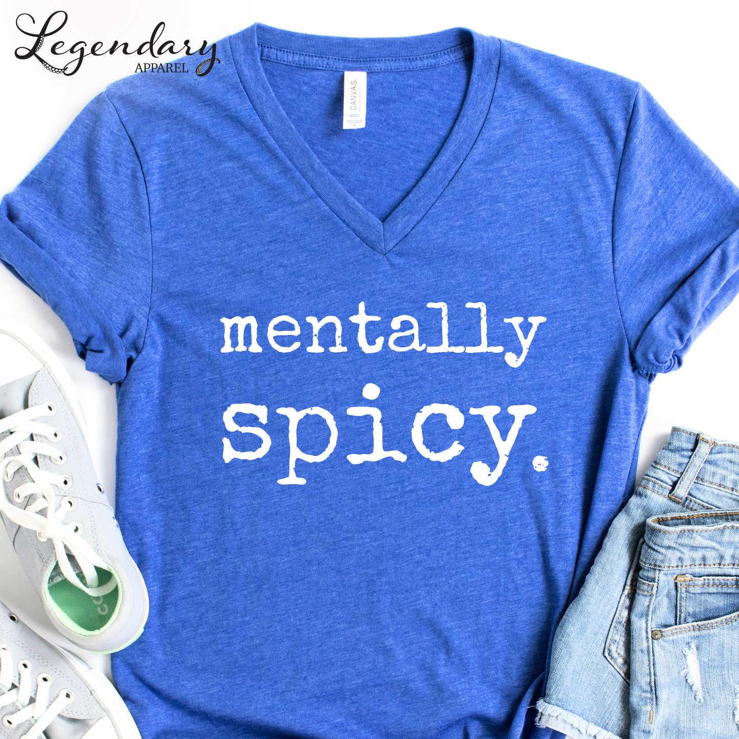 Mentally Spicy V-Neck Shirt