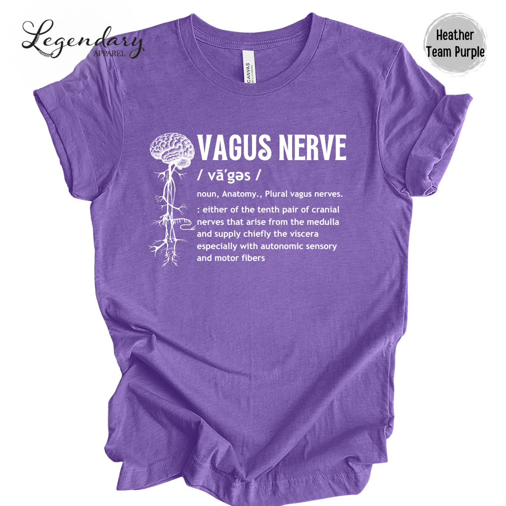 Vagus Nerve Definition Shirt Nervous System Anatomy Tee Shirt