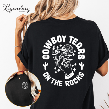 Cowboy Tears Comfort Colors Oversized Tee