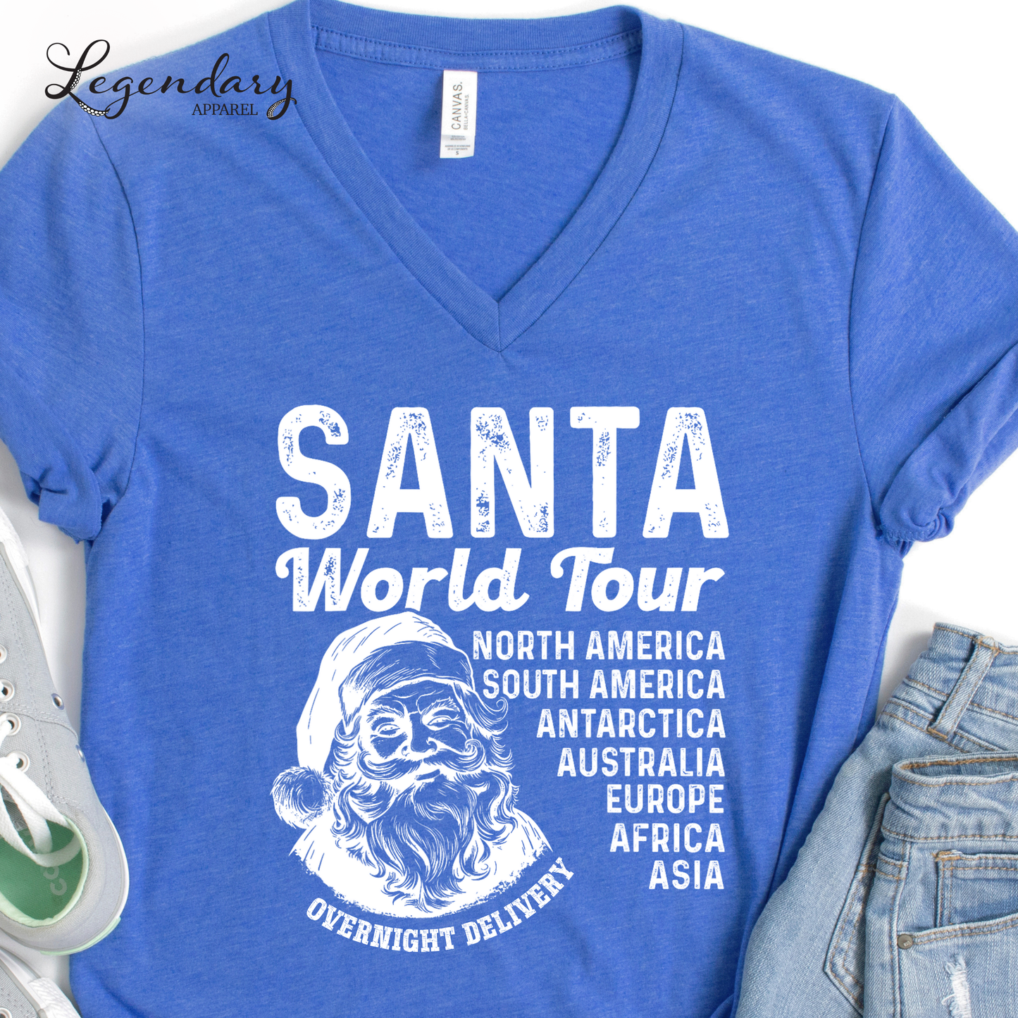 Santa World Tour V-neck