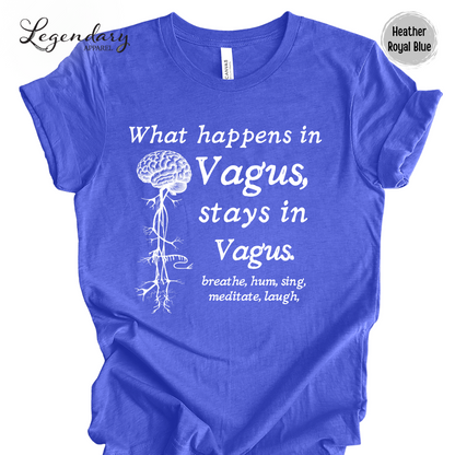 Vagus Nerve Shirt What Happens In Vagus Stays In Vagus breath hum sing meditate laugh