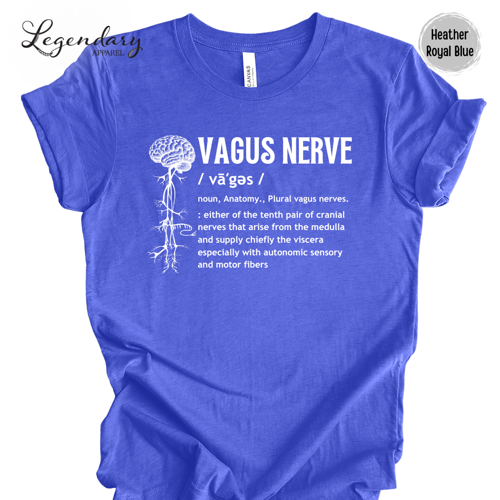 Vagus Nerve Definition Shirt Nervous System Anatomy Tee Shirt