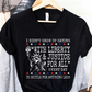 Liberty and Justice For All Human Rights Comfort Colors V-Neck Tee Shirt