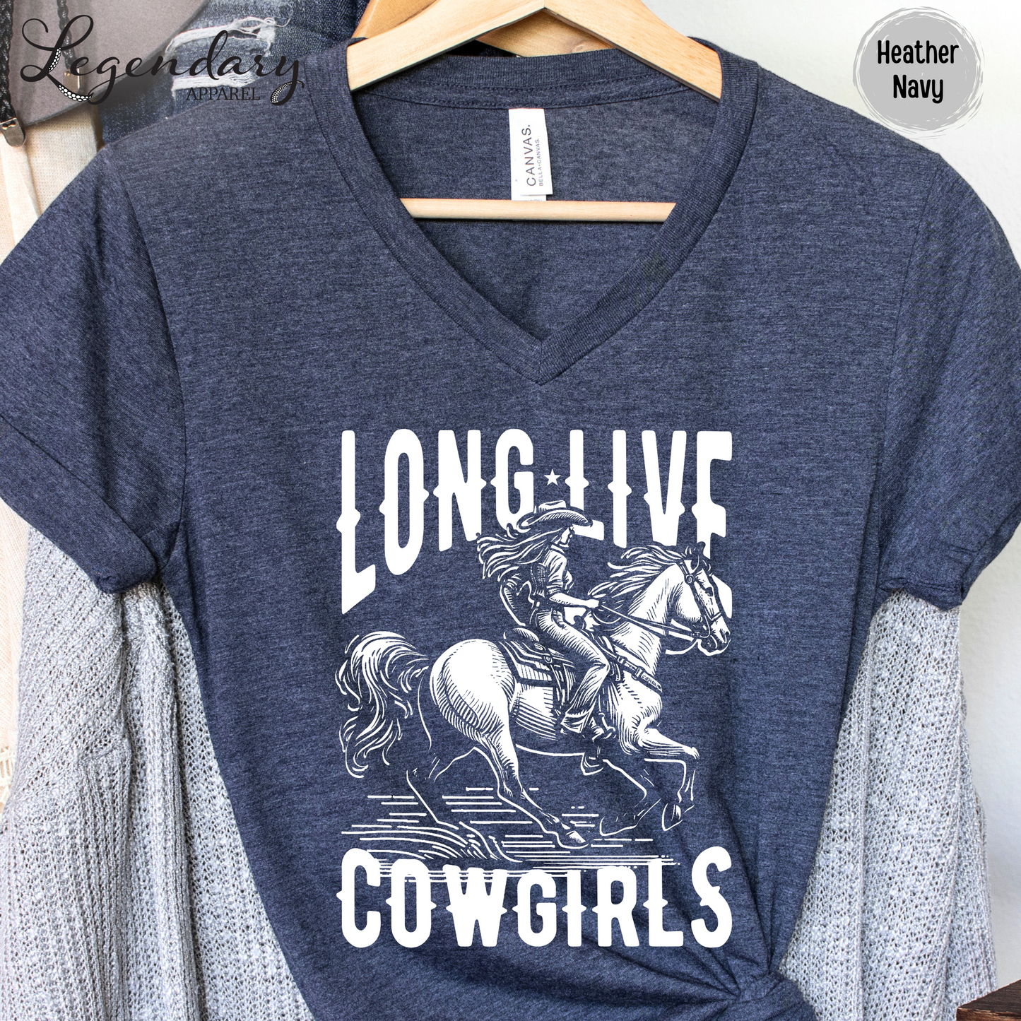 Long Live Cowgirls V-Neck Shirt