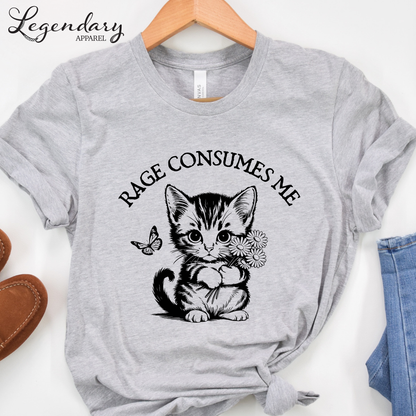 Rage Consumes Me Kitten T-Shirt