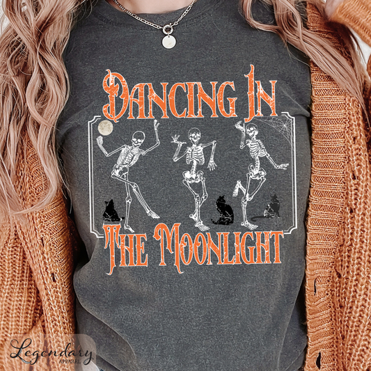 Halloween Dancing Skeletons, Dancing In The Moonlight Shirt