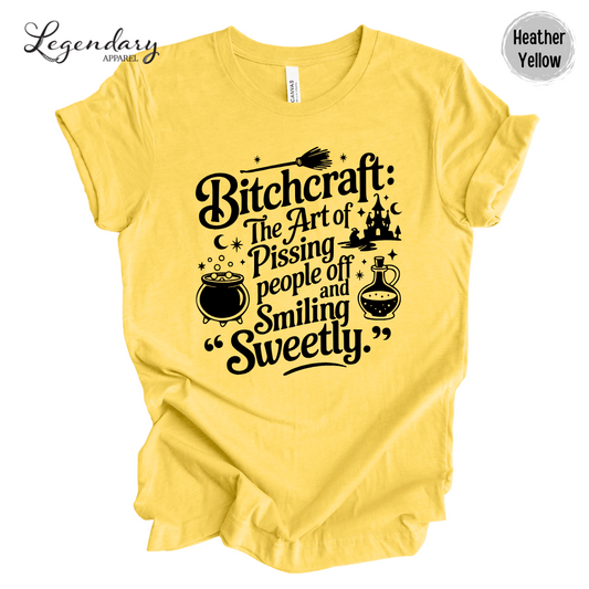 Bitchcraft Sarcastic Witch Shirt