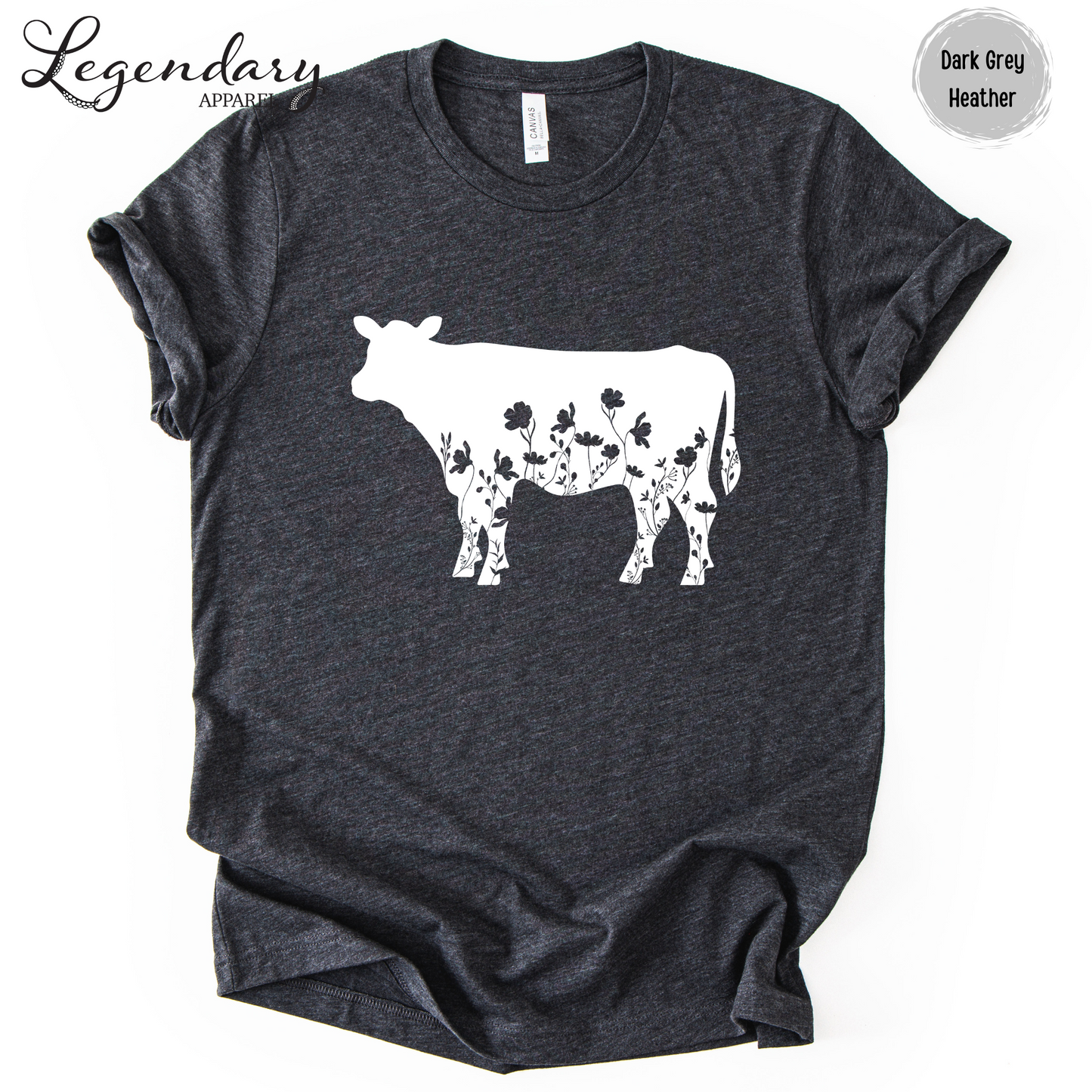 Floral Cow T-Shirt