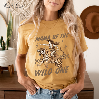 Mama Of The Wild One Heavyweight T-shirt