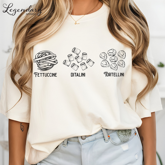 Subtle Anti Trump Tee Shirt Pasta FDT Tee Shirt Fettuccine Ditalini Tortellini