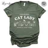 Childless Cat Lady VNeck T-Shirt