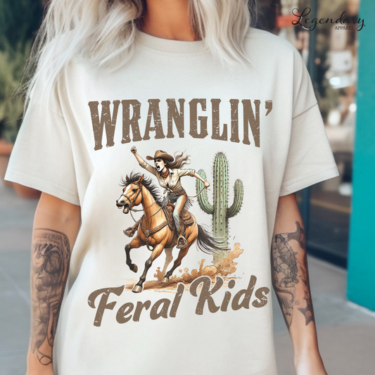 Wranglin Feral Kids Comfort Colors T-Shirt
