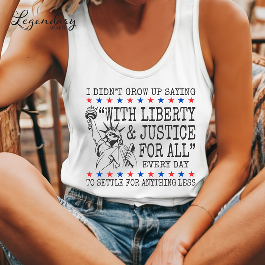 Liberty and Justice For All Human Rights Tank Top