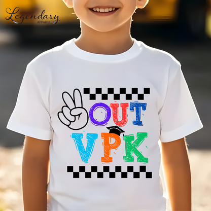 Peace Out VPK kids t-shirt