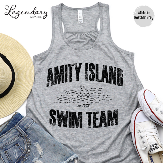 Amity Island Swim Team Racerback Tank Top