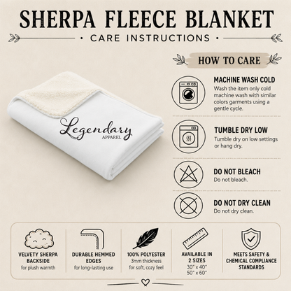 Dinosaur Meteor Blanket- The Vibe Is In Shambles Sherpa Fleece Blanket