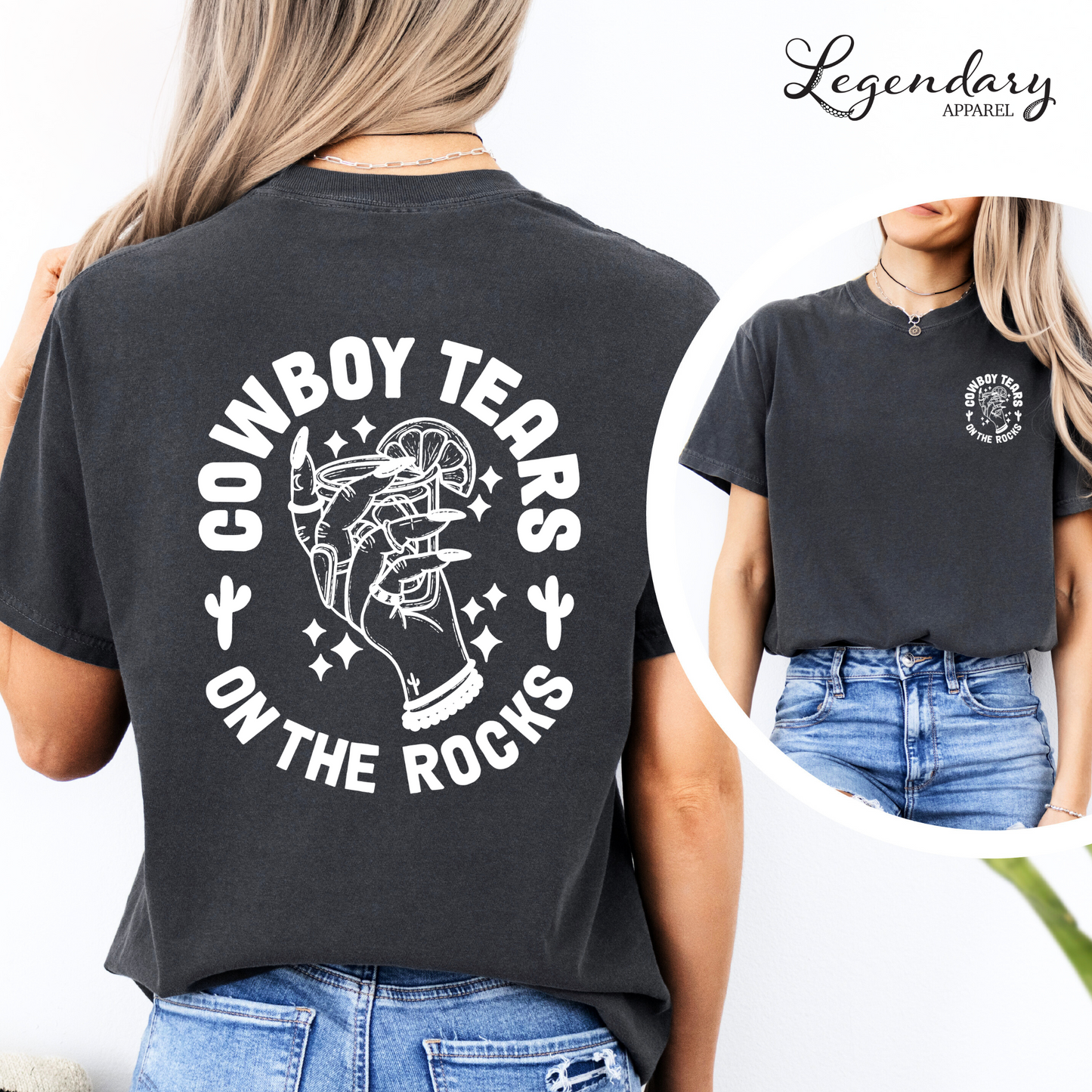 Cowboy Tears Comfort Colors Oversized Tee