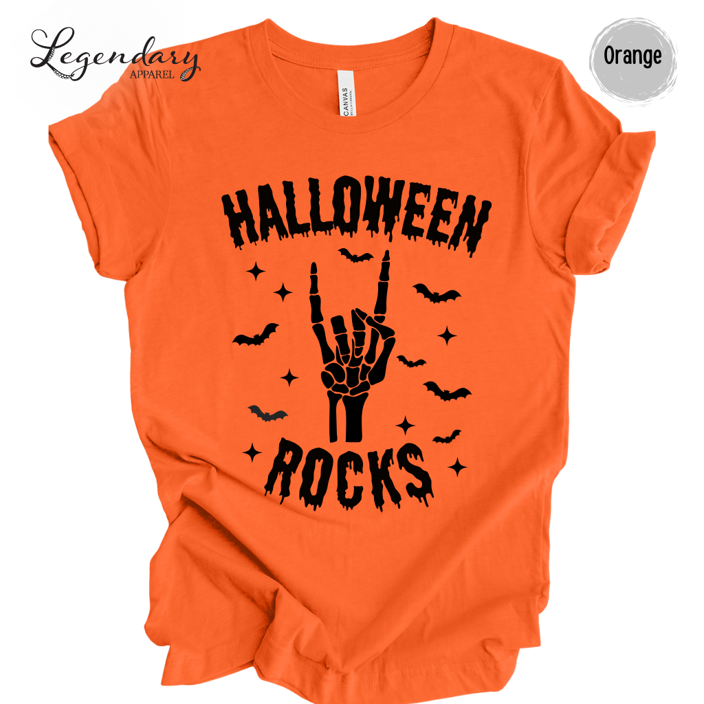 Halloween Rocks Adult Tee Shirt