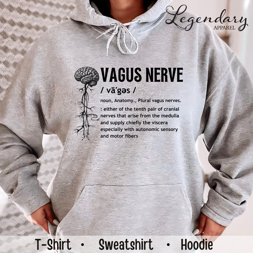 Vagus Nerve Definition Shirt Nervous System Anatomy Tee Shirt Mindfulness Shirt