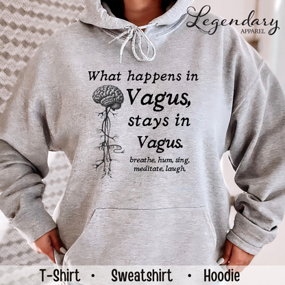 Vagus Nerve Sweatshirt What Happens In Vagus Stays In Vagus