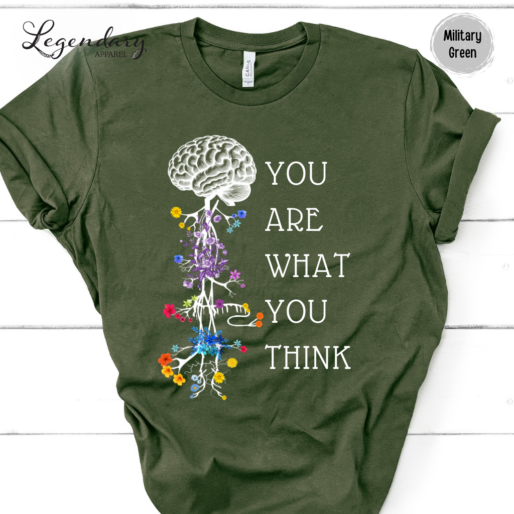 Vagus Nerve Shirt Nervous System Anatomy You Are What You Think Mindfulness Shirt