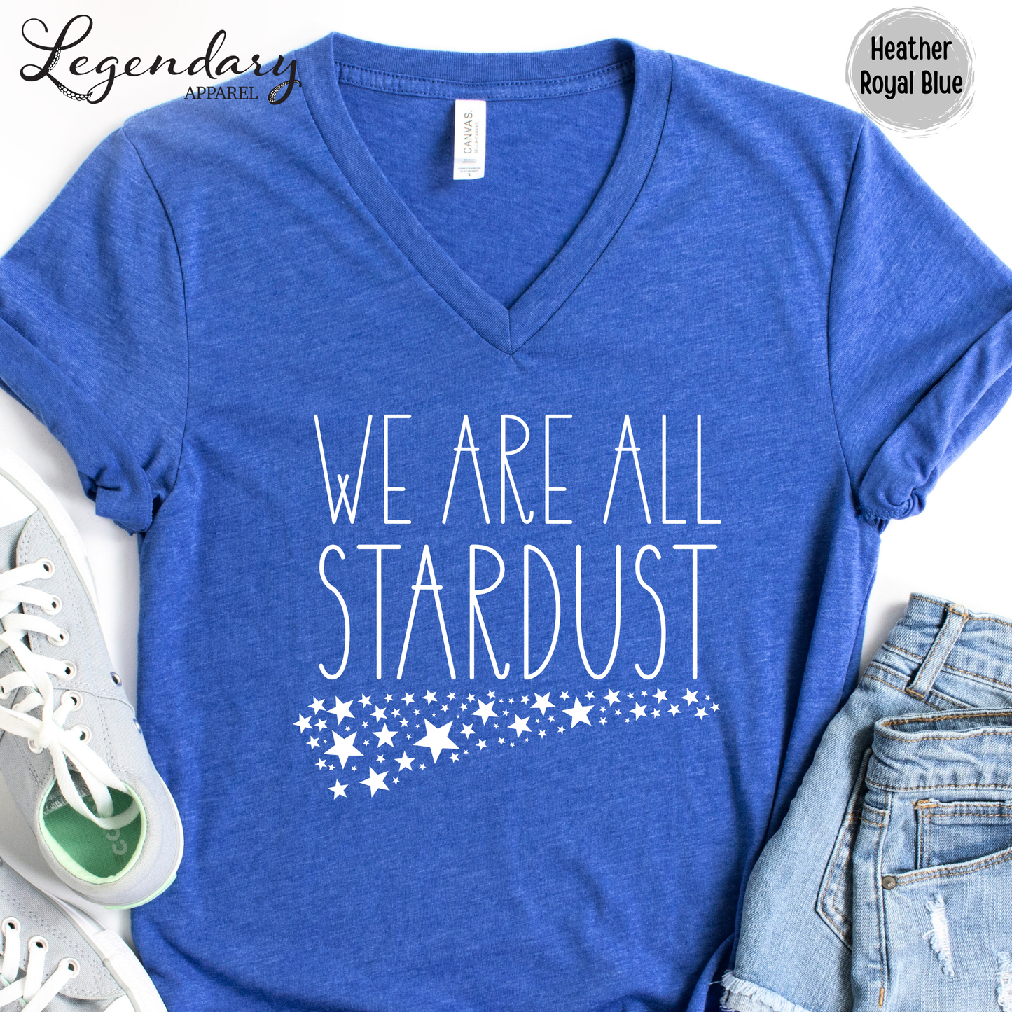 We Are All Stardust V-Neck Tee