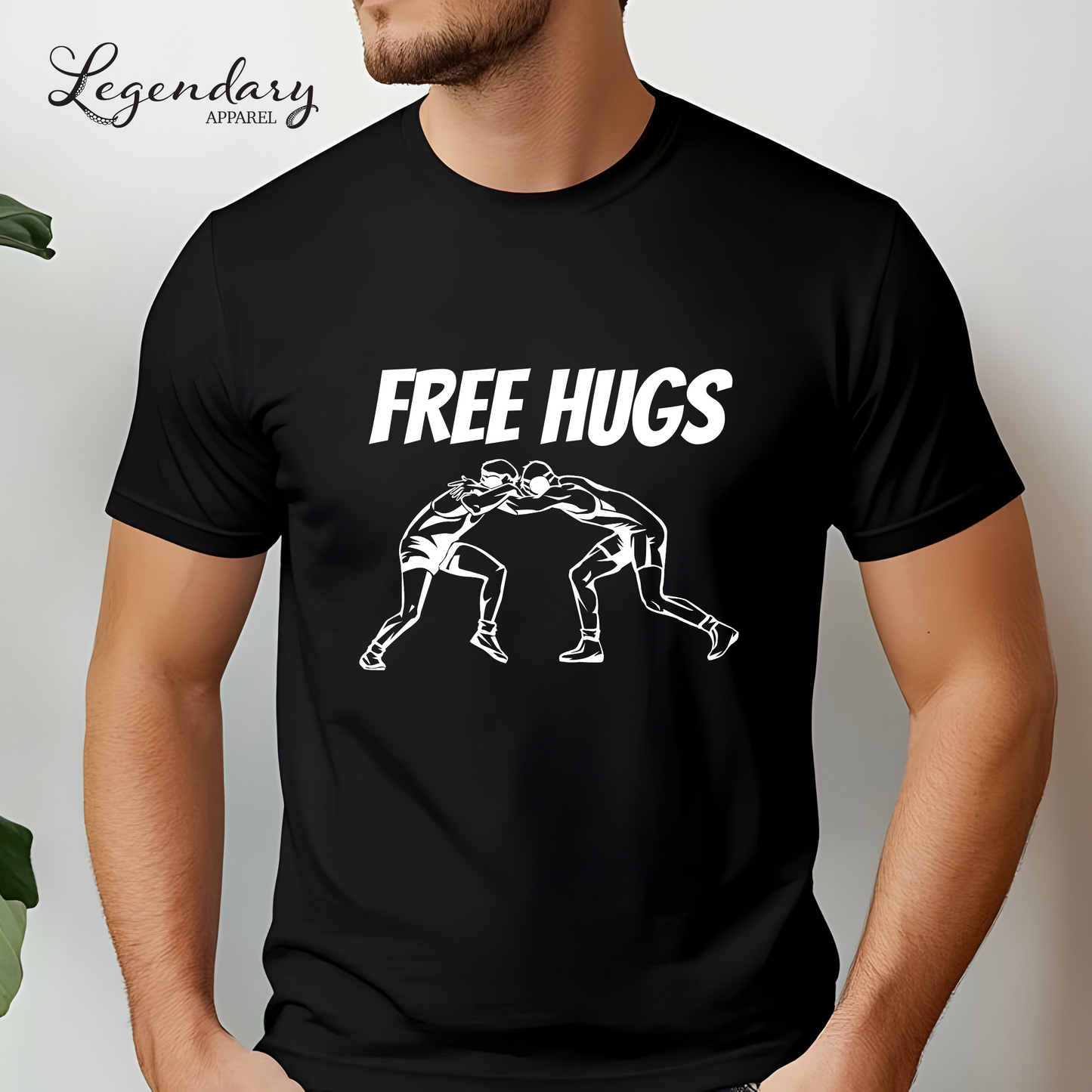 Free Hugs Wrestler T-Shirt