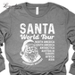 Santa World Tour Shirt Christmas Long Sleeve Tee Shirt