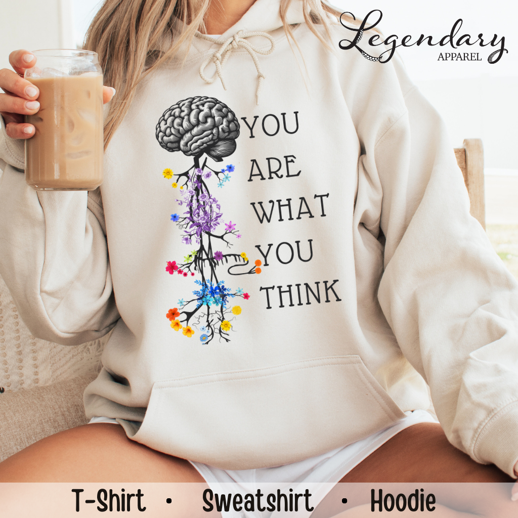 Vagus Nerve Sweatshirt Nervous System Anatomy You Are What You Think Mindfulness Shirt