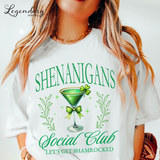 Shenanigans Social Club St Patrick's Day Shirts