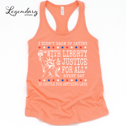Liberty and Justice For All Human Rights Tank Top