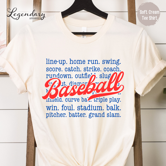 Baseball Sayings T-Shirt Homerun Swing Pitcher Grand Slam