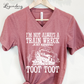 I'm Not Always A Train Wreck Just Kidding Toot Toot VNeck Shirt