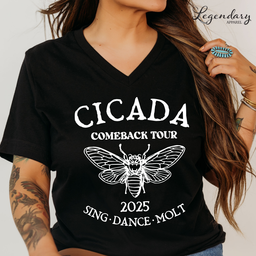 The Cicadas Comeback Tour 2025 V-Neck Tee Shirt