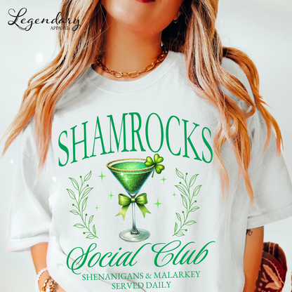Shamrocks Social Club St Patrick's Day Shirts