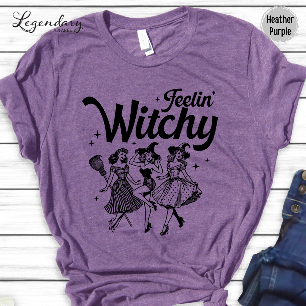 Feelin Witchy Halloween T-Shirt