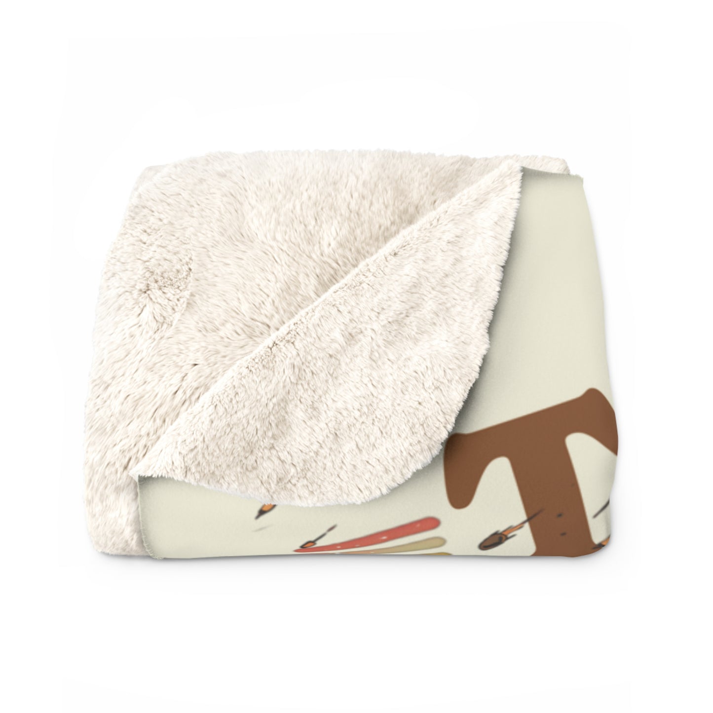 Dinosaur Meteor Blanket- The Vibe Is In Shambles Sherpa Fleece Blanket
