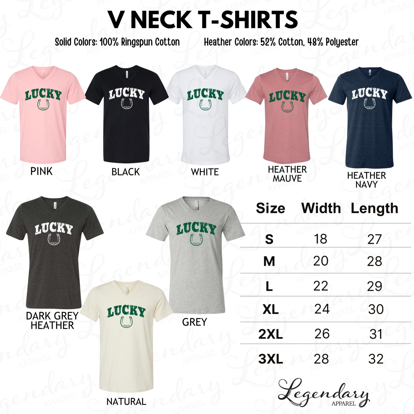 the v neck t - shirts sizes chart
