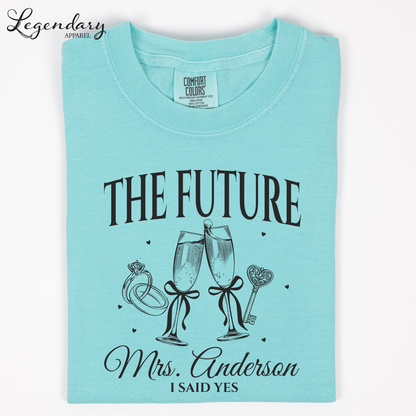 Personalized Future Mrs Shirt for Bride To Be