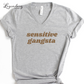 Sensitive Gangsta VNeck Shirt