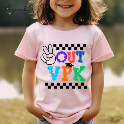 Peace Out VPK kids t-shirt