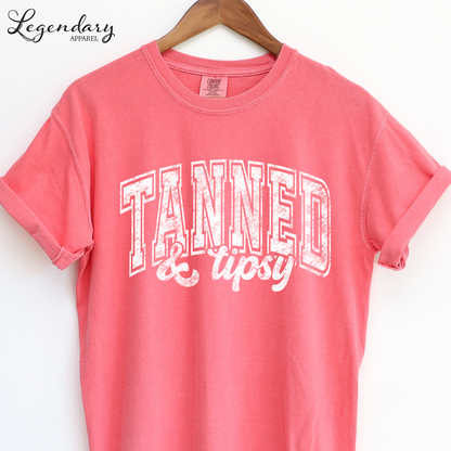 Tanned and Tipsy Oversized Tee