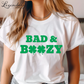 Bad and Boozy St Patricks Day Shirt Shamrock St Paddys Outfit Bar Crawl Sweatshirt Drinking Tee Shirt