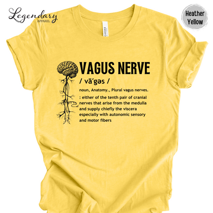 Vagus Nerve Definition Shirt Nervous System Anatomy Tee Shirt