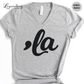 Kamala V-Neck Tee Shirt ,la design