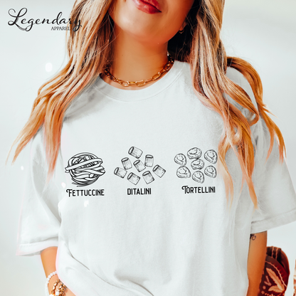 Subtle Anti Trump Tee Shirt Pasta FDT Tee Shirt Fettuccine Ditalini Tortellini